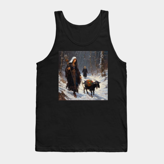 Yule Goat Tank Top by Myriad Mythos